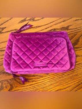 Vera Bradley Compact Organizer - Majestic Magenta - Quilted Cosmetic Pouch